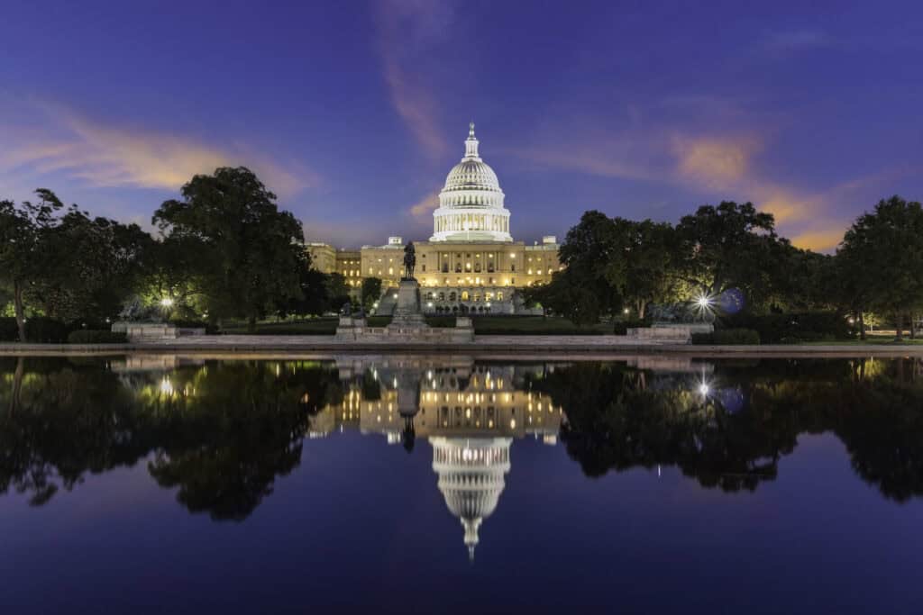 US Capitol Building at Sunrise