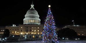 DC Holiday Lights Tour | US Capitol Building at Night
