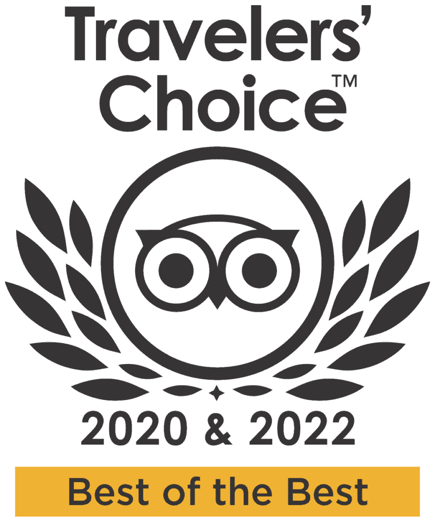 Travelers' Choice Award 2020 and 2022
